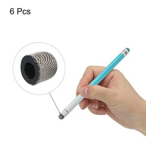 MECCANIXITY 6pcs 6mm Stylus Pen Fine Tips Conductive Fiber Capacitive Touch Screen Pens Tip Universal Replacement