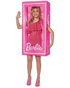 spirit halloween kids barbie box costume | officially licensed | barbie movie | mattel | barbie box outfit | 3d costume - one size