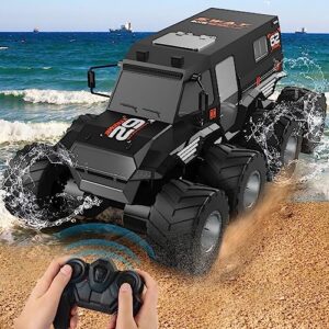 ranfly rc cars for boys age 8-12, 8wd amphibious remote control car with 2 battery, 1:12 offroad waterproof rc trucks, 2.4g all terrain rc drift cars for adults