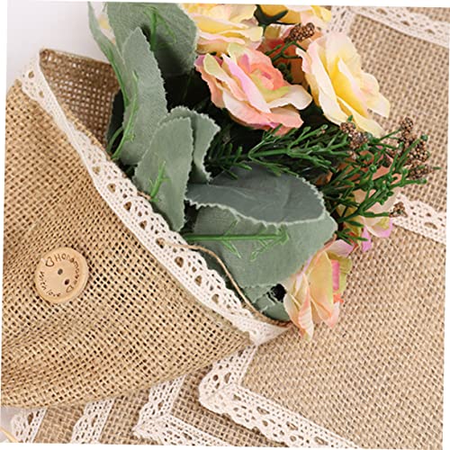 BESPORTBLE 5pcs Dining Room Table Decor Wedding Decoration Table Placemats Coffee Cup Mat Macrame Decor Cup Coasters for Table Burlap Placemat Coaster Pad Lace Tableware Decorate Jute Coffee