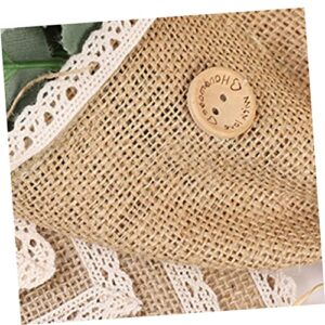 BESPORTBLE 5pcs Dining Room Table Decor Wedding Decoration Table Placemats Coffee Cup Mat Macrame Decor Cup Coasters for Table Burlap Placemat Coaster Pad Lace Tableware Decorate Jute Coffee