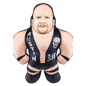 bleacher creatures wwe stone cold steve austin 24" bleacher buddy - soft plush toy