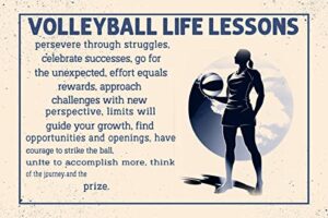 poster volleyball girl wall art - persevere through struggles, celebrate successes & unite to accomplish more 442000
