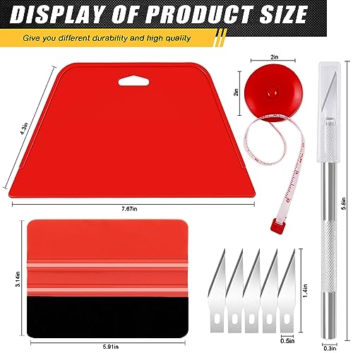 WRAPXERPT Wallpaper Tools Wallpaper Smoothing Tool Kit with Felt Squeegee for Vinyl Backsplash Tile,Bathroom,Window Film Application