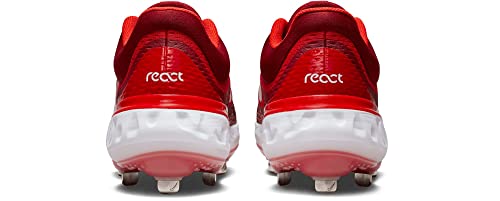 Nike Alpha Huarache Elite 4 Low DJ6521-616 University Red-White Men's Baseball Cleats 10.5 US