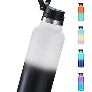 Venture Pal 17 oz Vacuum Insulated Water Bottle - Stainless Steel Thermo Jug with Straw Lid & Portable Carrying Handle - Leak Proof Water Jug for Men and Women