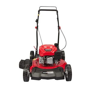 PowerSmart 21 in. 144cc 2-in-1 Walk-Behind Gas Lawn Mower, Mulching Push Lawn Mower, Red (DB8621CRX)