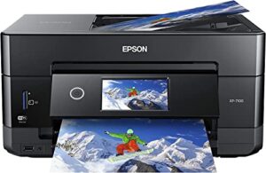 epson expression premium xp-7100 wireless all-in-one color inkjet printer for home office - print scan copy - 5760 x 1440 dpi, 15 ppm black, 8.5 x 14, sd card slot, 100 sheets, auto 2-sided printing