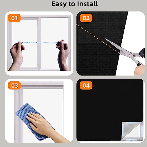 SESEGEER Window Blackout Curtains DIY Blackout Shades 57"*39"1pcsThat can be Cut Blackout Blinds for Baby Nursery, Bedroom & Car