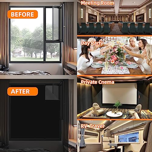 SESEGEER Window Blackout Curtains DIY Blackout Shades 57"*39"1pcsThat can be Cut Blackout Blinds for Baby Nursery, Bedroom & Car