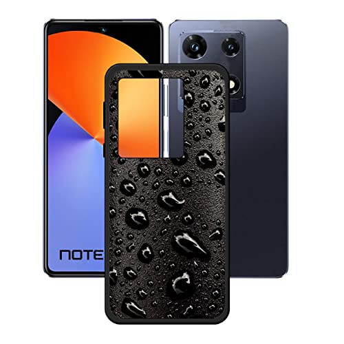 YZKJSZ Case for Infinix Note 30 Pro,Shock-Absorption Light but Durable Soft Gel Black TPU Silicone Protection Case Cover for Infinix Note 30 Pro (6.67") - KE51