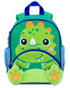 move2play, dinosaur toddler backpack | preschool backpack for kids | kindergarten school book bag | small, little, mini size, designed for boys & girls ages 2, 3-5+ year olds