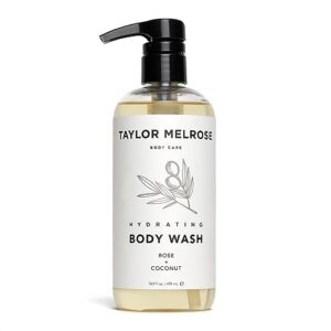 taylor melrose hydrating body wash - genderless liquid soap - shea butter, pro-vitamin b5-16.9 fl oz (400 ml)