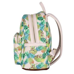 INTIMO Nickelodeon SpongeBob SquarePants Cartoon Pineapple Tossed Print Mini Backpack