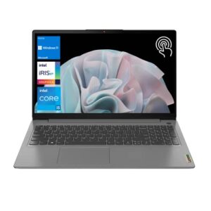 lenovo ideapad 3 laptop, student and business, 15.6” fhd touchscreen display, intel core i5-1135g7 processor, 20gb ram, 512gb ssd, wi-fi 6, sd card reader, hdmi, webcam, windows 11 home, grey