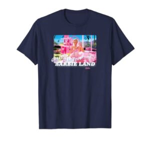 barbie the movie: greetings from barbie land t-shirt