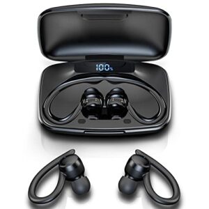 t82-bluetooth 5.3 wireless earbuds-ipx7 waterproof enc noise canceling earbuds, 120 hours play time hi-fi bluetooth headphones, 2.0 level deep bass suitable for sports listen to music (black*1)