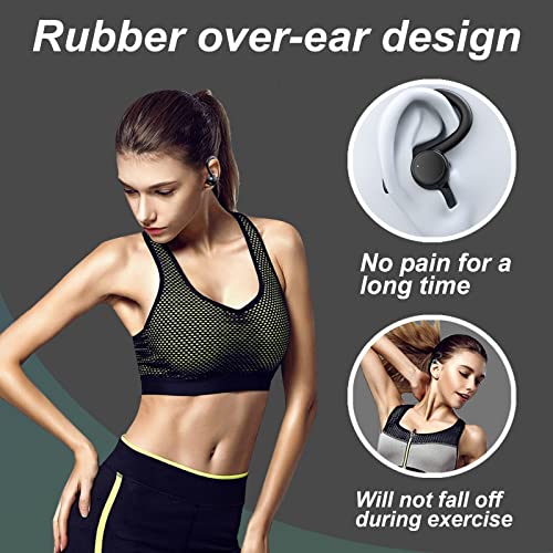 T82-Bluetooth 5.3 Wireless Earbuds-IPX7 Waterproof ENC Noise Canceling Earbuds, 120 Hours Play Time HI-FI Bluetooth Headphones, 2.0 Level Deep Bass Suitable for Sports Listen to Music (Black*1)