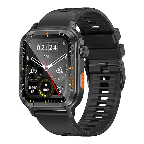 anyloop Smart Watch for Men(Answer/Make Call), 1.85" Fitness Tracker, 100+ Sport Modes Activity Tracker and Smartwatches with Heart Rate SpO2 Sleep Monitor Step Counter Smart Watch for Android iOS