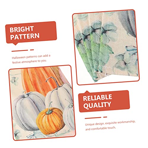 DOITOOL 4pcs Halloween Placemat Table Placemats Jute Placemat Home Decorations Thanksgiving Decorations Halloween Fall Pumpkin Placemats Autumn Table Mat Pumpkin Pattern Mats Kitchen Mats