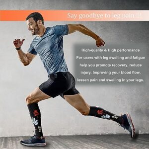 FEYHAY Copper Compression Socks (8 Pairs) 15-20 mmHg is BEST Graduated Athletic & Daily for Men & Women Running Travel