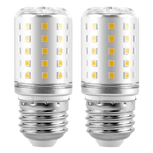 BOGDA Refrigerator Light Bulb KEI D34L Refrigerator Bulb LED Light Bulb Replacement Fit for Frigidaire Kenmore, 2 Packs (6W 100V-265V E26/E27 5000K White Light)