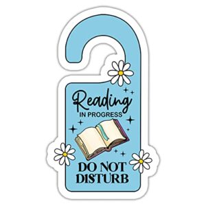 akira reading in progress sticker, bookish sticker, kindle stickers for phone cases, laptop, water bottles water assistant do not disturb kindle sticker for book lover