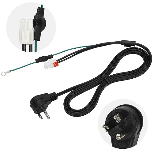 3903-0001003 Refrigerator Power Cord for Samsung&Kenmore,Replace 3903-000519 3903-000796 Fridge Power Cord etc,Compatible with RF28T5001SR RF27T5501SR RH29H8000SR RF28HMEDBSR etc, 1 Year Warranty