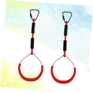 BESPORTBLE 2pcs Swing Outdoor for Kids Swing Indoor Interior Accessories Kids Exercise Rings Gymnastics Rings Monkey Swing Bar Fitness Ring Kids Gymnastic Ring Workout Ring Pendulum Ring Ring