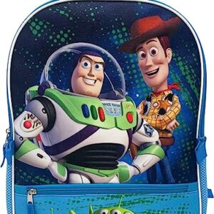 Fast Forward Kid's Licensed POP-OUT 16" Backpack With Lunch Box Combo Set (Toy Story)