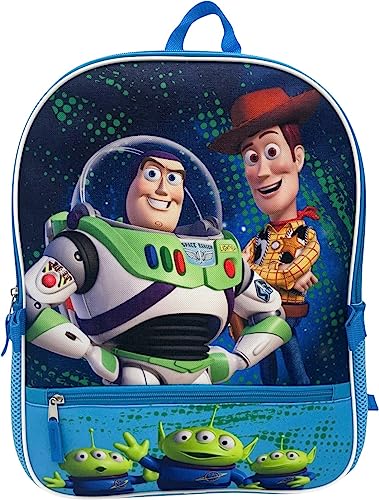 Fast Forward Kid's Licensed POP-OUT 16" Backpack With Lunch Box Combo Set (Toy Story)