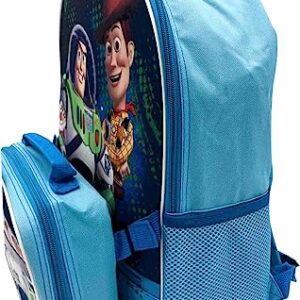 Fast Forward Kid's Licensed POP-OUT 16" Backpack With Lunch Box Combo Set (Toy Story)