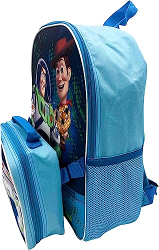 Fast Forward Kid's Licensed POP-OUT 16" Backpack With Lunch Box Combo Set (Toy Story)