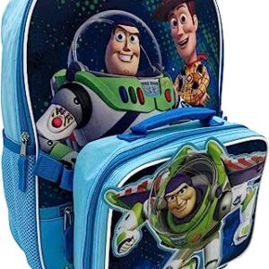 Fast Forward Kid's Licensed POP-OUT 16" Backpack With Lunch Box Combo Set (Toy Story)