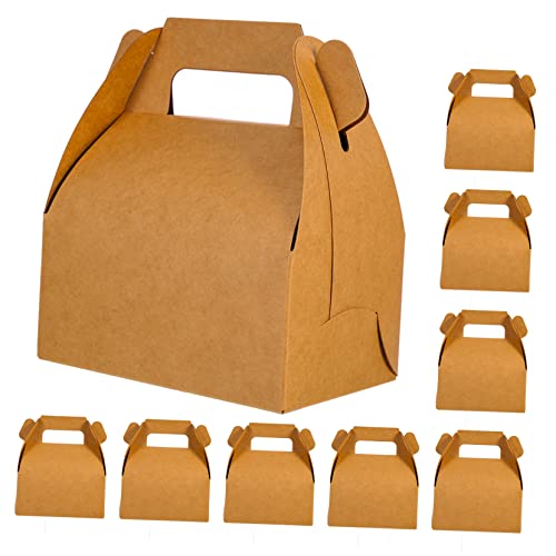 UPKOCH 20pcs Boxes Kraft Paper Food Box Mini Cupcake Paper Boxes for Food Cupcake Boxes Cake Gift Box Food Paper Treat Boxes for Cakes Disposable Box Kraft Paper Boxes Takeaway Treat Case