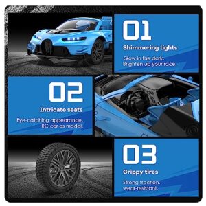 Kiddufun Remote Control Car for Boys 4-7,Rechargeable 1/18 RC Cars Toys for Boys 8-12 Sport Racing with Headlight Present Christmas Birthday Kids Toys Car Gifts for 6 7 8-12 Year Old Boys/Girls