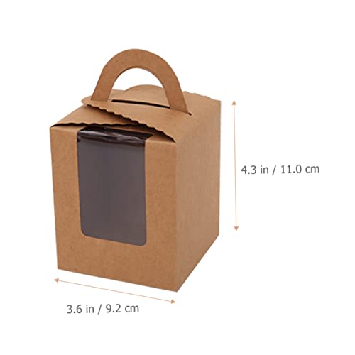 UPKOCH 24pcs Cupcake Boxes Pastry Box Mini Cake Boxes Mini Muffin Green Paper Cups Cup Cake Box Green Cupcake Boxes Stroopwaffles Handheld Cake Box Dessert Packaging Boxes Small Paper Cup