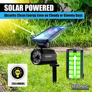 Bell+Howell Bionic Spotlight Original LED Solar Outdoor Lights with Motion Sensor Super Bright Outdoor Solar Lights Waterproof Landscape Lighting for Yard, Garden Outdoor Lighting As Seen On TV