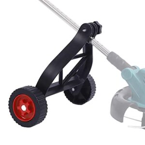 febud universal string trimmer wheel for cordless grass eater, adjustable support auxiliary wacker attachment