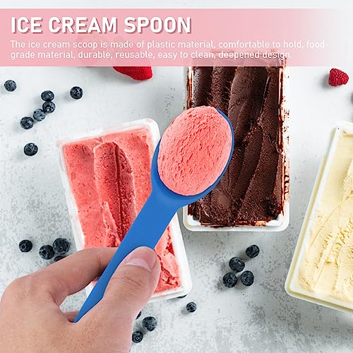 4pcs Ice Cream Containers,Freezer Storage Ice Cream Pint Containers with Silicone Lids and Spoon,Compatible with Nin-ja Nc299amz Nc300s Nc301 Series,for Homemade IceCream(yellow, green, pink, blue)