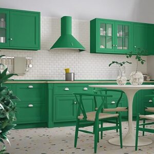 Fixwal 17.3" x 335" Green Peel and Stick Wallpaper, Contact Paper for Cabinets, PVC Removable Wallpaper Green Textured Wall Covering for Desk Drawer Shelf Liner