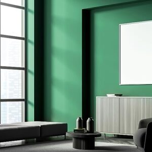 Fixwal 17.3" x 335" Green Peel and Stick Wallpaper, Contact Paper for Cabinets, PVC Removable Wallpaper Green Textured Wall Covering for Desk Drawer Shelf Liner