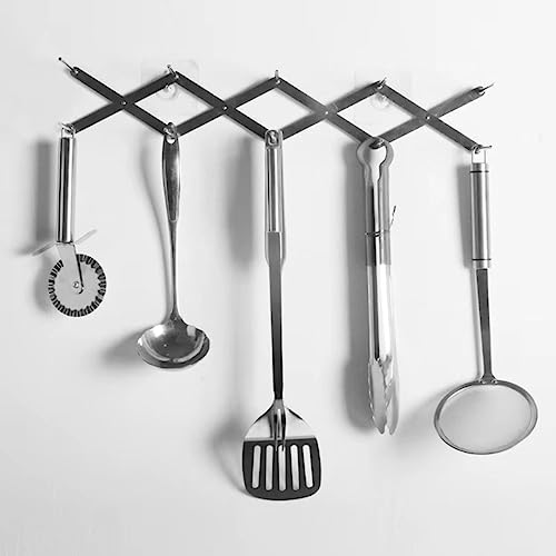 Stainless Steel Lid Rest Stand Retractable Pot Pan Cover Holder Kitchen Drain Shelf Storage Rack Pot Lid Organization (Stainless steel 1PCS)