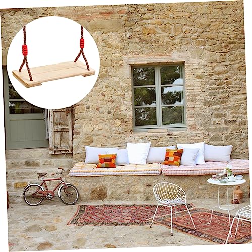 TOYANDONA Wood Swing 1pc The Swing Indoor Swing for Outdoor Baby Swings for Infants Outside for Kids Babys Outdoor Rope Wooden Swing Hanging Swing Seats Playgroud