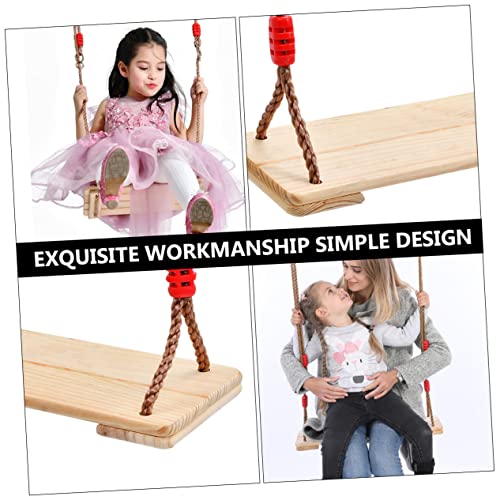 TOYANDONA Wood Swing 1pc The Swing Indoor Swing for Outdoor Baby Swings for Infants Outside for Kids Babys Outdoor Rope Wooden Swing Hanging Swing Seats Playgroud