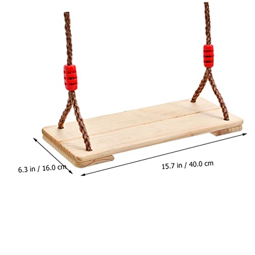 TOYANDONA Wood Swing 1pc The Swing Indoor Swing for Outdoor Baby Swings for Infants Outside for Kids Babys Outdoor Rope Wooden Swing Hanging Swing Seats Playgroud