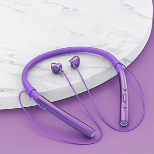 uscallm wireless bluetooth neckband headphones, bluetooth 5.1 magnetic absorption bluetooth earbuds, hifi, human engineering earphones bluetooth