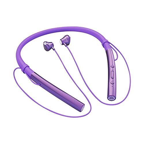 Uscallm Wireless Bluetooth Neckband Headphones, Bluetooth 5.1 Magnetic Absorption Bluetooth Earbuds, HiFi, Human Engineering Earphones Bluetooth