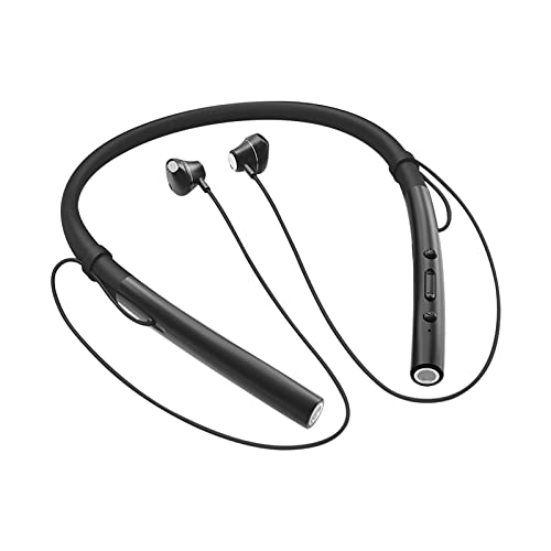 Uscallm Wireless Bluetooth Neckband Headphones, Bluetooth 5.1 Magnetic Absorption Bluetooth Earbuds, HiFi, Human Engineering Earphones Bluetooth #