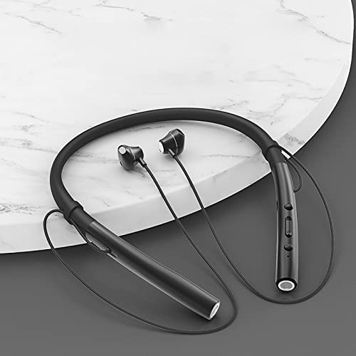 Uscallm Wireless Bluetooth Neckband Headphones, Bluetooth 5.1 Magnetic Absorption Bluetooth Earbuds, HiFi, Human Engineering Earphones Bluetooth #